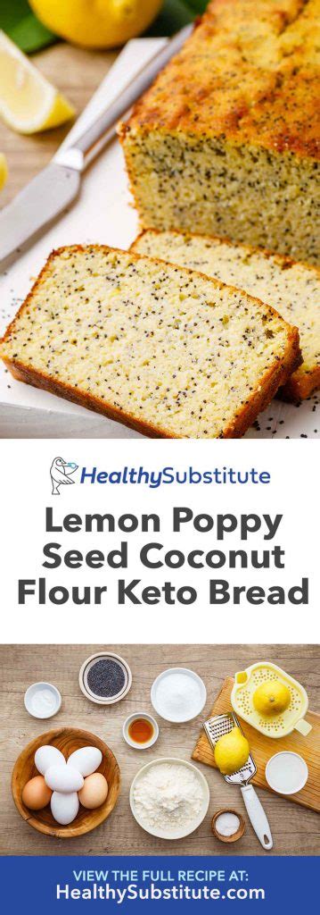 Pour the lemon juice mixture into the egg mixture, whisking while you pour, until evenly combined. Lemon Poppy Seed Coconut Flour Keto Bread - Healthy Substitute