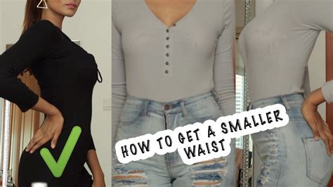 How to get a small waist and flat stomach? HOW TO GET A SMALLER WAIST | FASHION HACKS TO MAKE YOUR ...