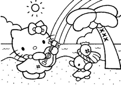 Hello kitty on the beach coloring page rating: Hello Kitty Beach Coloring Pages at GetColorings.com ...