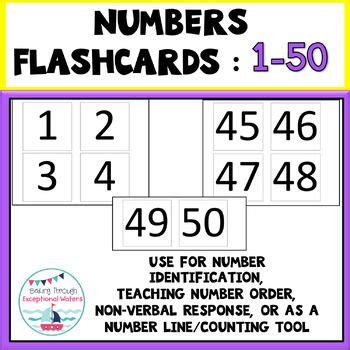 Take a print out (preferably on card stock) and cut along the dotted lines. Number Flash Cards 1-50 | Upper, lowercase letters ...