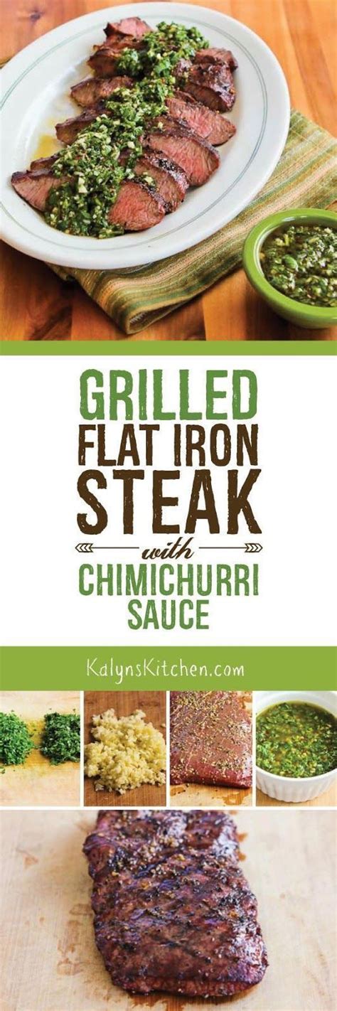 The marinade consists of crushed garlic, balsamic vinegar, olive oil, mustard and italian seasonings. Grilled Flat Iron Steak with Chimichurri Sauce is a ...