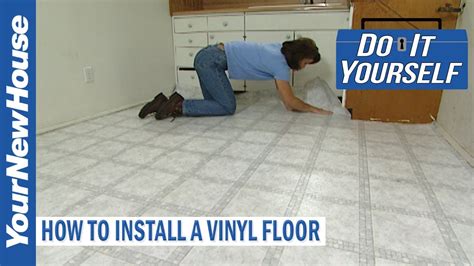 Installing vinyl flooring should be left to the pros. How to Install a Vinyl Floor - Do It Yourself - YouTube