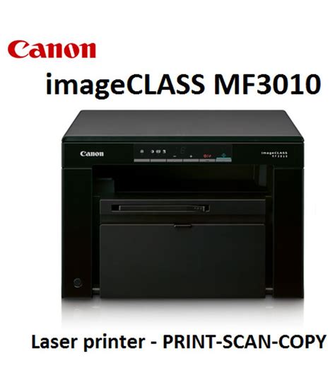 All such programs, files, drivers and other materials are supplied as is. canon disclaims all warranties. Canon ImageClass MF3010 MFC Printer - Buy Canon ImageClass ...