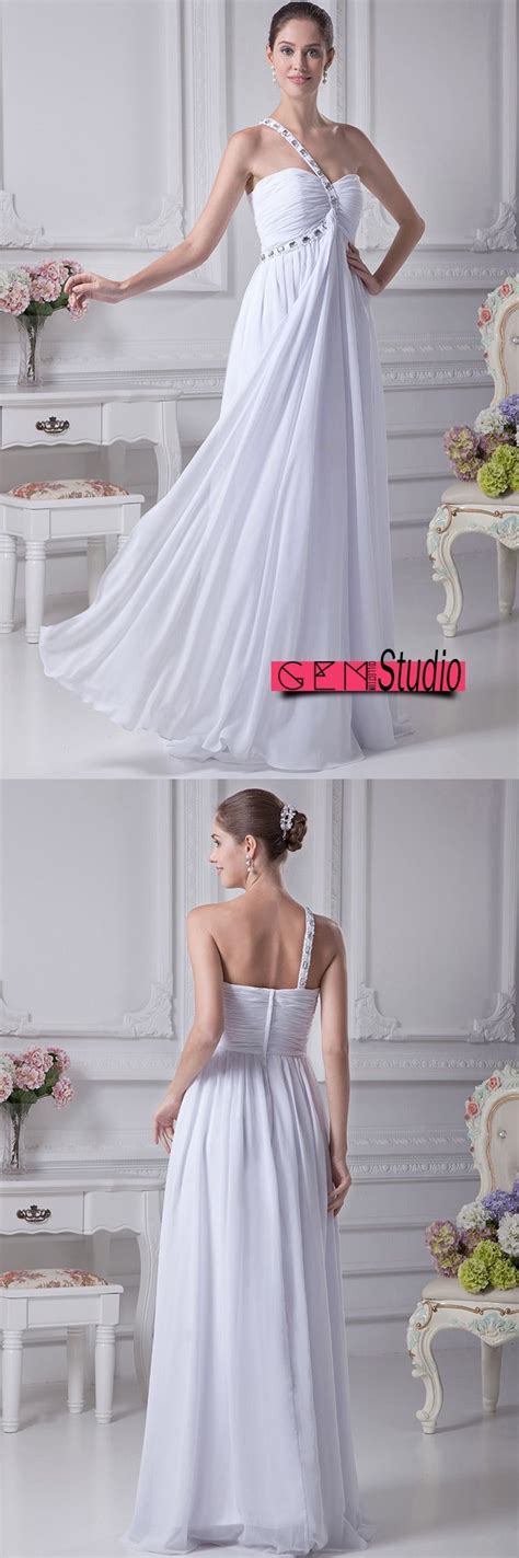 Below is our size chart: Only $149.9, Wedding Dresses Plain White Pleated Chiffon ...