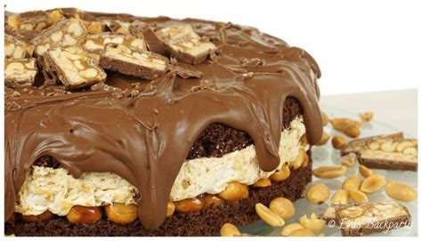 Der griff zum schokoriegel bleibt diesmal aus. Snickerstorte für alle Snicker Fans - EvasBackparty