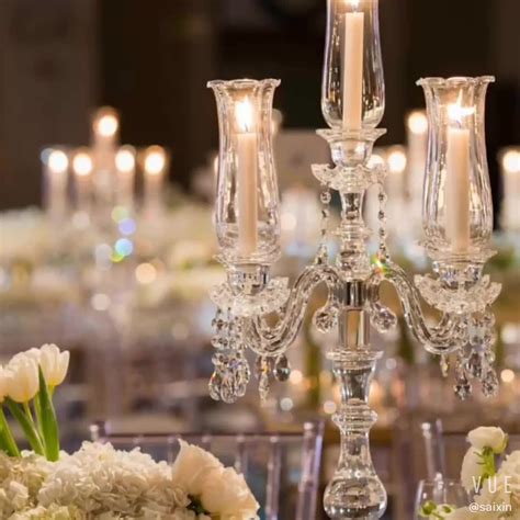 Wgvi hurricane candle holder sleeve, wide 4, height 8, clear glass cylinder open both ends, chimney tube, open ended candle shade, 1 piece. Zt-353 Wedding Table Centerpiece 5 Arms Hurriance Glass ...