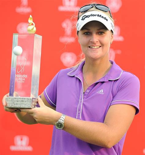 Anna nordqvist of sweden celebrates with the winners trophy on the 18th green after the final round of the aig women's open at carnoustie golf links in carnoustie, scotland, on aug. Anna Nordqvist Speaking Fee and Booking Agent Contact