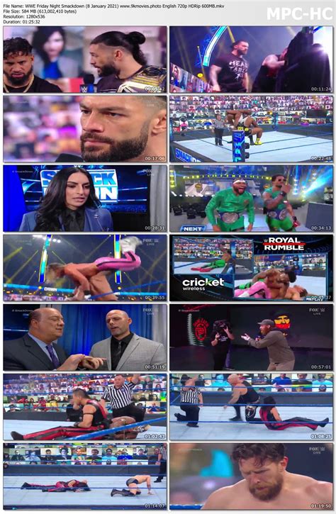 Hollywood movies releasing this week 2021. WWE Friday Night Smackdown (8 January 2021) English 720p ...