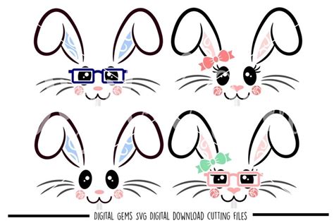Check out our bunny face png selection for the very best in unique or custom, handmade pieces from our digital shops. Bunny faces SVG / PNG / EPS / DXF Files (50302) | SVGs ...