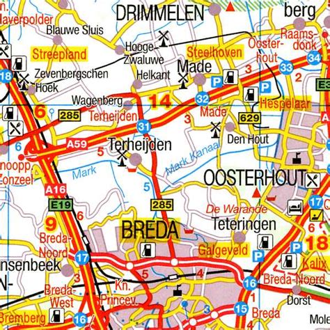 Polityczne, administracyjne, drogowe, fizyczne, topograficzne, turystyczne i inne mapy holandii. Holandia - mapa samochodowa 1:300 000 - sygnatura.com.pl