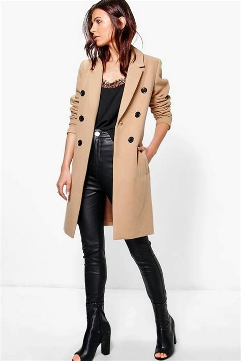 Orders that are placed before noon will be available for same day pickup. Double Breasted Coat | boohoo | Double breasted coat women ...