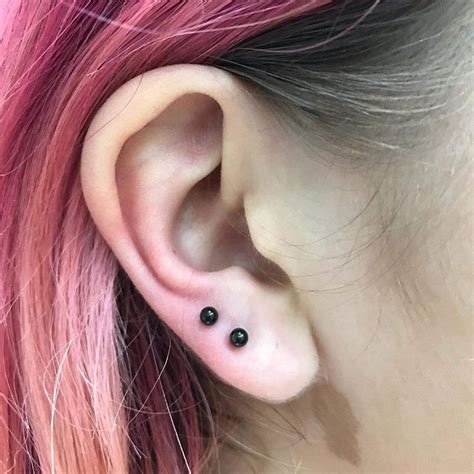 Cartilage piercings elsewhere on your ear will take longer to heal. Upper Lobe Piercing