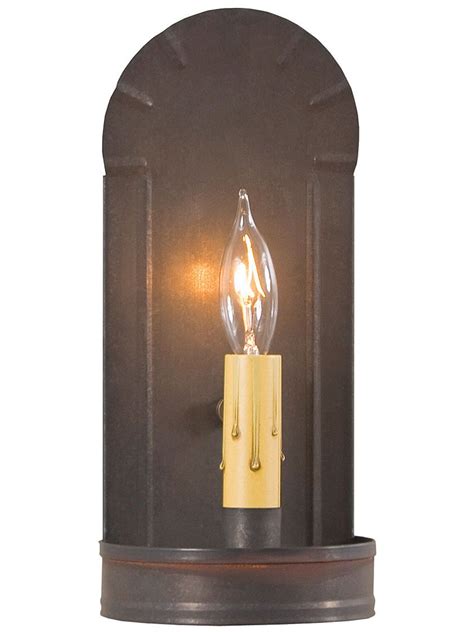 Wall candle holders meanwhile, double as wall art and work well in rooms with limited surface area. Crimped Tin Fireplace Sconce | Farmhouse wall sconces ...