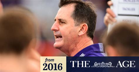 28 mins available for 10 months. West Coast Eagles scout not a good look: Fremantle coach ...