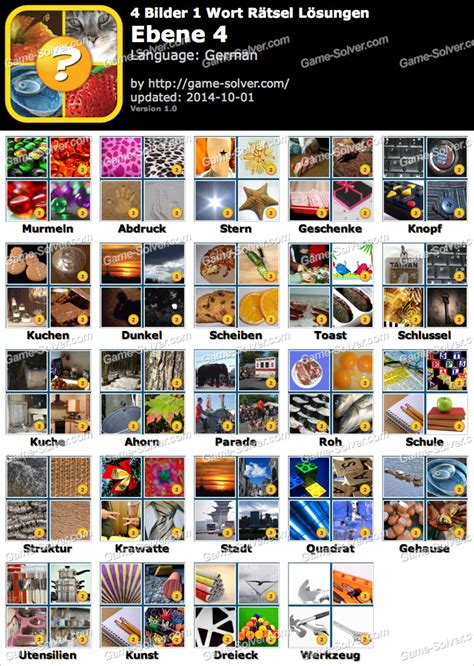 Check spelling or type a new query. 4 Bilder 1 Wort Rätsel Ebene 4 - Game Solver