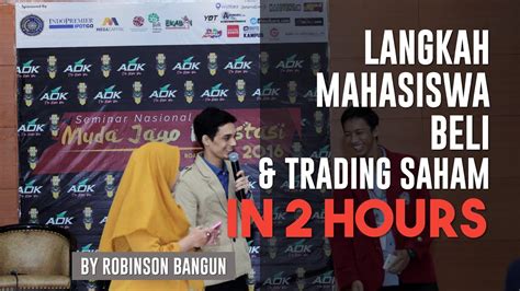 Waktu trading trading di forex / emas lebih fleksibel daripada saham. Langkah Mahasiswa beli & trading saham dalam 2 jam by ...