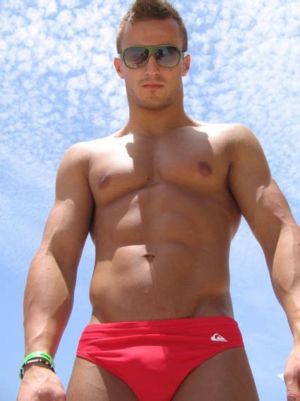 Hothungjocks.tumblr.com best pics of the hottest jocks throughout the world!shirtless college jocks, shirtlesscollegejocjs, hung footballers tumblr, hot jock buldge, hot jock bulges. Speedo Junkie: Hunk in Red