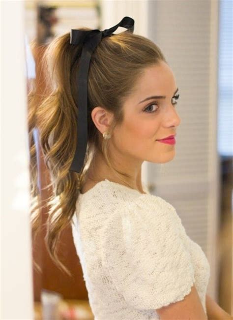 Although it's one of those short hair styles your mom probably used to rock when she was in high school, crimped hair is making a mega comeback. 12 Ways to Rock Ribbon in Your Hair | Preppy hairstyles ...