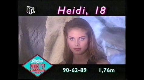 Her career as a top fashion model and swimsuit star began almost by accident when, on a lark, she submitted photos to a model competition hosted by petra, a young woman's magazine. 1992: der erste TV-Auftritt von Heidi Klum! - YouTube