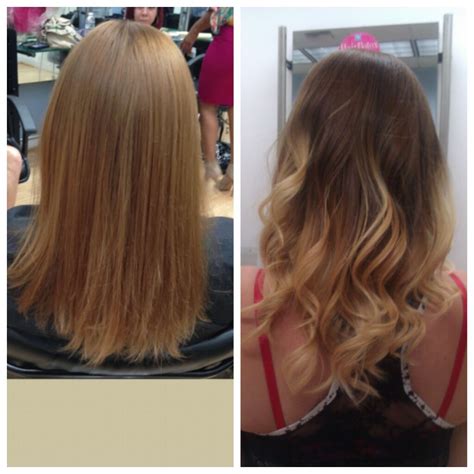 But what about washing hair after coloring it? before and after ombre (done by Yaree) | Hair color, Long ...