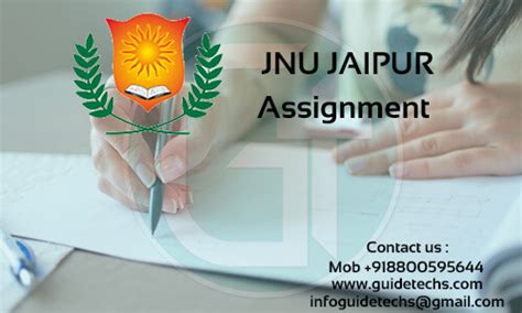 2.2 jnu jaipur revaluation results 2021 2.3 how to check www.jnujaipur.ac.in result online? GuideTechs | JNU JAIPUR Solved Assignment for MBA MCA BCA ...