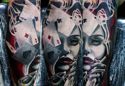 Check out our playing card sleeves selection for the very best in unique or custom, handmade pieces from our card games shops. 90 Playing Card Tattoos For Men - Lucky Design Ideas