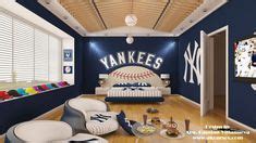 Wall murals, bedding, and sports decor for baseball, football, basketball, hockey, & soccer at kids decorating ideas! 25 Yankee Themes ideas | yankees, theme, yankees baby