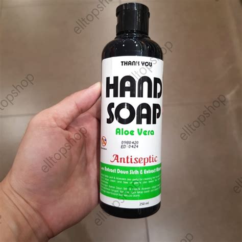 Mit natürlichen mineralen und pflanzlichen wirkstoffen deine haut stärken. Jual HAND SOAP SABUN CUCI TANGAN THANK YOU ALOE VERA ...