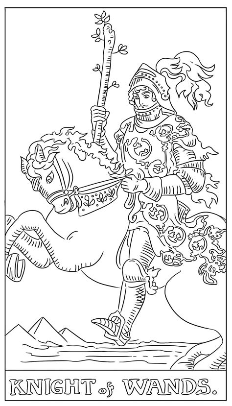 Tarot lf temperance by blinkgdl on deviantart tarot cards art. The Tarot Card Adult Coloring Book | Book by G. C. Carter ...