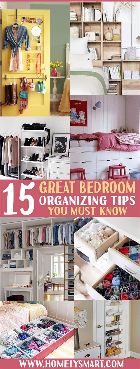 Do you have any of your own favorite tips and tricks for organizing your bedroom (and keeping it organized)? 15 Great Bedroom Organizing Tips You Must Know ...