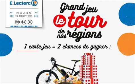 Comment animer sa clientèle autour du tour de france ? www.tourdesregions.leclerc - Jeu à code et sur carte à ...