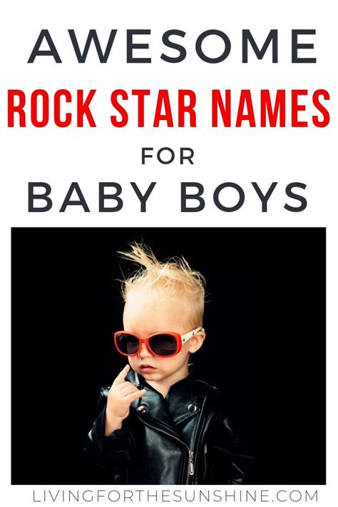 You can also decorate the babies' nursery in the abc theme. Famous Rock Star Names for Boys | Famous boy names, Boy ...