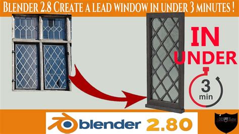 The window is a child window. Create a Medieval Style Window in Under 3 Minutes!Blender ...