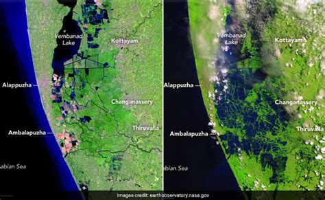 A crowdsourced map of requests for help. NASA Before-After Images Of Kerala Show The Flood Ravaged ...