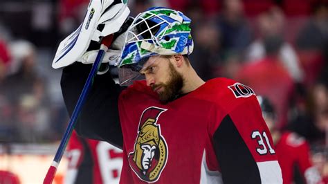 Ottawa senators goaltender anders nilsson makes a glove save as defenceman christian jaros checks winnipeg jets centre mark scheifele during third period nhl hockey action in ottawa on. LNH - Les Sénateurs offrent un contrat de 2 ans et 5,2 M ...