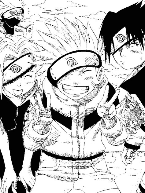 Get your crayons and print this cartoon character picture so you can get coloring! Funny Naruto Manga Coloring Page by years old