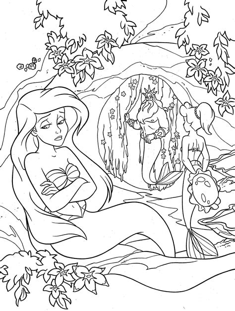 Little mermaid coloring pages to print 9160. Little Mermaid Melody Coloring Pages at GetDrawings | Free ...