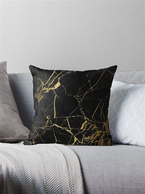 See more ideas about marble pillow, throw pillows, pillows. Black and gold Marble | Texture Throw Pillow by koovox ...