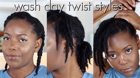 Is your hair always dry? 3 EASY TWIST STYLES | HOW TO STYLE WASH DAY TWISTS ...