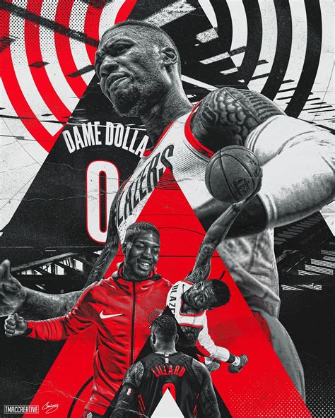 Damian lamonte ollie lillard sr. Damian Lillard Design on Behance | Дизайн иллюстраций ...