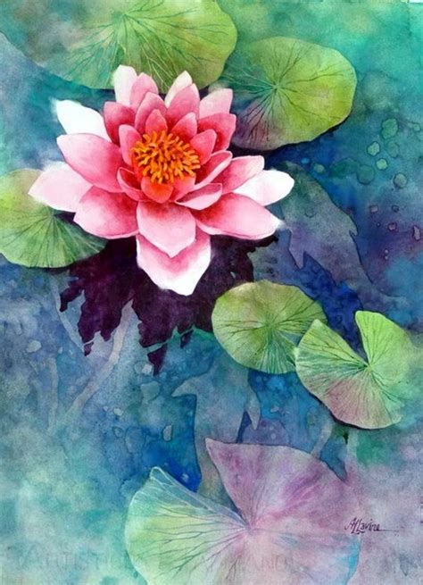 See more ideas about easy watercolor, watercolor, watercolor paintings. 40 Peaceful Lotus Flower Painting Ideas | Цветочные ...