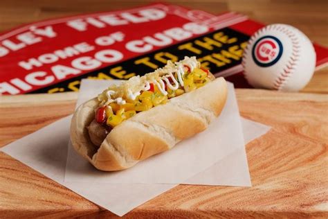 What brand hot dog at Wrigley Field?