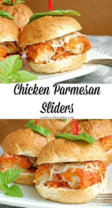Serve at your next party for a quick bite or have the kids help you make them for a fun and easy dinner recipe! Easy Chicken Parmesan Sliders, great for lunch, game day ...