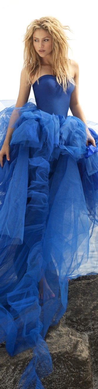 Cool shakira blue dress | beautiful dresses, fashion, blue. Shakira | Fashion, Blue fashion, Blue gown