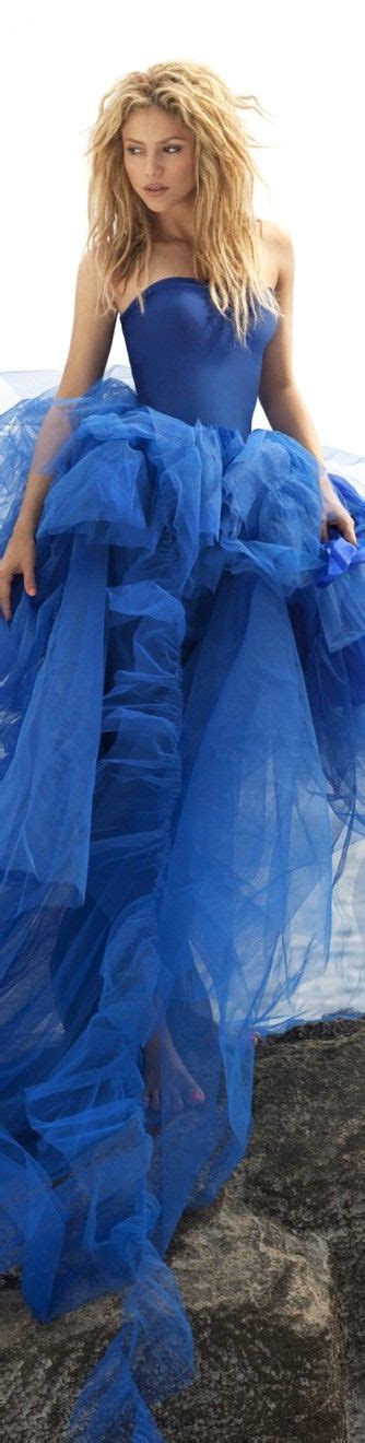 Sharon drury — out of the blue, pt. Shakira | Fashion, Blue fashion, Blue gown