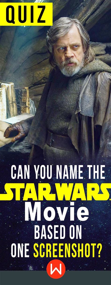 The name of the film is still yet to be released to the public. Quiz: Can You Name The Star Wars Movie Based On One ...