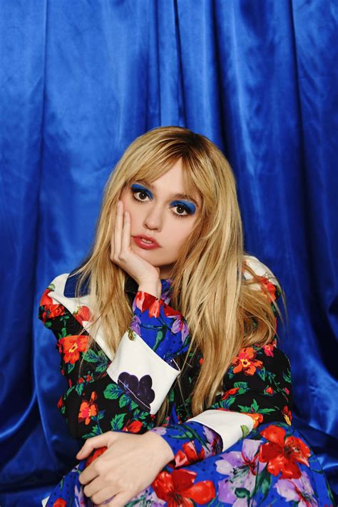 The new addition is in fact a goat, supposedly. AIMEE LOU WOOD for Fault Magazine, January 2020 - HawtCelebs