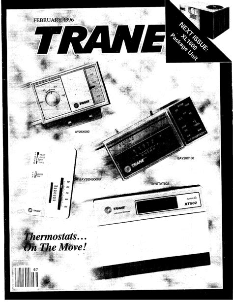 This section provides information about the following: TRANE February 1996 Edition | manualzz.com