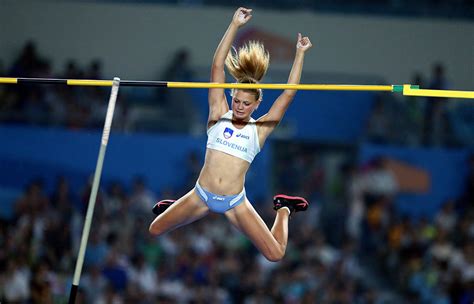 Submitted 1 month ago by historymemes. Leda Kroselj of Slovenia in the Women's Pole Vault ...