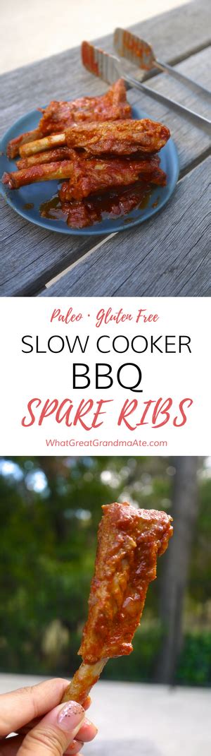 Maybe you would like to learn more about one of these? Slow Cooker BBQ Pork Spare Ribs - What Great Grandma Ate